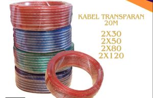 Kabel transparan/kabel music 2x30/20Meter