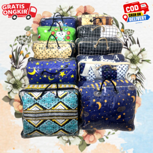 Balmut Bantal Selimut 2 in 1 Motif Karakter Aesthetic - Ukuran 120x150 150x220 - Polimicro Halus & Tidak Luntur