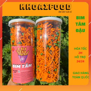 Bim bim tăm đậu Hà Lan - đồ ăn vặt tuổi thơ hũ pet cực xinh (300gr )