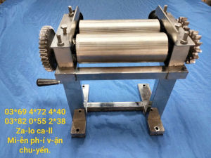 XẢ KHO THANH LÝ máy cán khô mực bò khô trâu gác bếp... quay tay inox 304