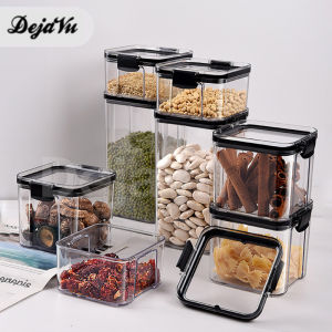 COD Dejavu Toples Penyimpanan Cereal Kontainer Makanan Storage Jar Food Tempat Bumbu Wadah Snack HSB139