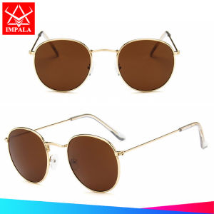 IMPALA QT3025W แว่นกันแดดแฟชั่นสไตล์เกาหลีสำหรับผู้หญิงแว่นตาป้องกันรังสี UV ชายทะเลชายทะเลแว่นกันแดดกระชับสัดส่วนผู้หญิงกรอบโลหะสวยงามเหมาะกับทุกรูปทรงสวมใส่ขณะเดินทางไปทำงานช้อปปิ้งขับรถและออกเดท