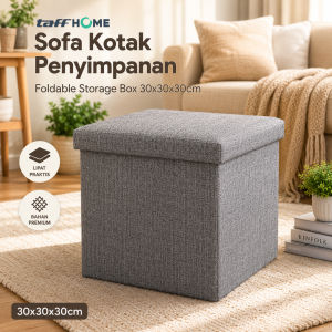Foldable Sofa Container 30x30x30cm Box Kursi Kotak Storage Barang Bangku L170