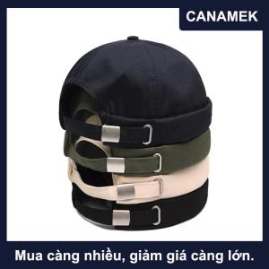 【CANAMEK】 Mũ Lưỡi Trai Bóng Chày cotton không vành cổ điển mũ đầu lâu hip hop điều chỉnh được