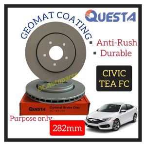 QUESTA FRONT BRAKE DISC ROTOR HONDA CIVIC TEA FC 1.5 1.8 2016-2021 ( 282MM 2PCS )
