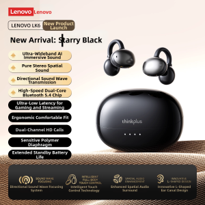 Lenovo Wireless Bluetooth Ear Hook Open-ear Sports Noise Cancelling Bone Conduction Headphones