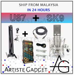 【READY STOCK】⚓METAL⚓ U87 Condenser Microphone Professional Studio Set Youtuber Live Streaming Recording Sing Karaoke Gaming Podcast U87电容麦克风网红主播直播录音唱歌电玩