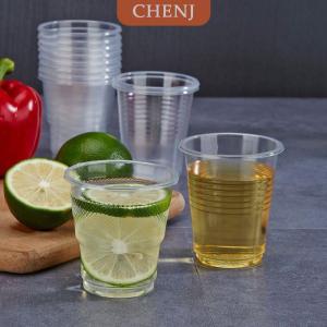 [COD] CHENJ ถ้วยพลาสติกใสแบบใช้แล้วทิ้ง50ชิ้นถ้วยพลาสติกปิคนิคสำหรับงานปาร์ตี้เครื่องครัวงานปาร์ตี้สำหรับดื่มเย็น