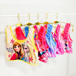 เสื้อกล้ามสั้นสี เสื้อกล้ามเด็กลายการ์ตูน เอลซ่า โพนี่ งานแท้ ไซส์ S-XL