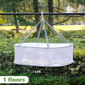 ที่ตากอาหาร มุ้งตากอาหาร คอนโดตากปลา พร้อมซิปปิดกันแมลง ที่ตากหมู ขนาด 50x70cm ที่ตากปลาคอนโด