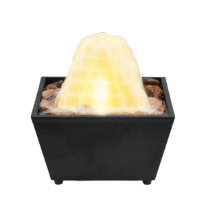 VIVAZ Circulating Water Flow Water Fountain ABS Micro Landscape Flowing Water Ornaments Creative Battery/Plugged in Waterfall Decoration Home Decoration