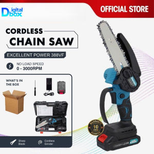 Cordless Chainsaw Battery Mini Saw Electric Pruning Saw Wood Cutter Chainsaw Gergaji Pokok Gergaji Kayu Mesin