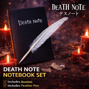 [WONDER-X] Death Note Notebook 148 Pages+ Feather Pen Anime Prop Cosplay Gift Journal Memo