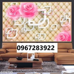 Tranh gạch 3d hoa đẹp