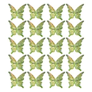 Pack Of 20 Multicolor Butterfly Beads for Crafting and Making Acrylic Spacer Beads Bracelet Making Accessories