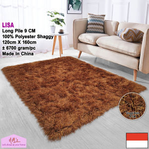 Tren-D-rugs Karpet shaggy polos bulu tebal alas lantai ruang tamu tidur modern 120 cm x 160 cm - NMs