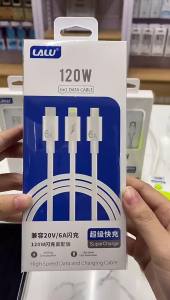AU6a One-to-three data cable 120w Fast charging cable compatible with Huawei and Android phones original 3-in-1 charging cable