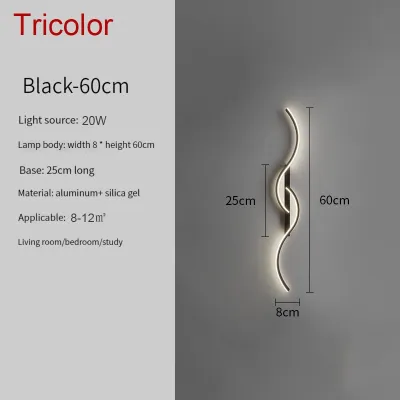 Lightinthebox Nordic Led Bedside Wall Sconce Lamp for Living Room Bedroom Light Stair Simple Art Interior Wall Lights