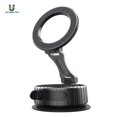 Magnetic Vacuum Adsorption Car Phone Mount Folding Mobile Phone Stand Universal GPS Navigation Stand for Car Windows [Ueb Flagship Store]