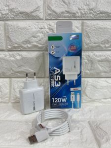 Charger Oppo A53 120W Fast Charging Super Vooc Fat Charging