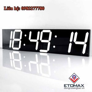 Đồng hồ điện tử treo tường LED 3D điều khiển từ xa cao cấp có chức năng bấm giờ đếm ngược đếm tiến