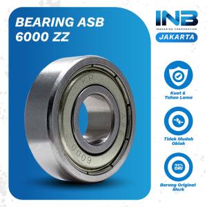 Laker Bearing 6000 zz ASB Laker As Roda Depan Belakang Sepeda Bearing Depan Kepala Bor INB JAKARTA Original ASB