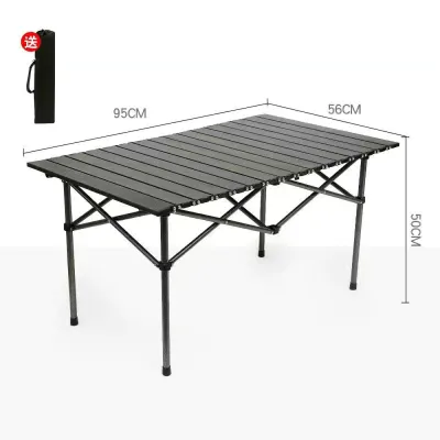 Kanes Outdoor Folding Table Aluminum Alloy Camping Picnic Barbecue Table Portable Stall Table Outdoor camping folding table Outdoor camping suit