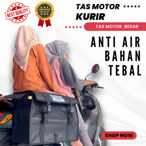 Tas motor samping bahan kanvas anti air kualitas bagus ukuran besar tas delivery ready siap kirim