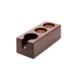 ZYJC Adjustable Espresso Tamping Holder Station Removable Slip Resistant Base Coffee Tamper Station Professional Plastic Espresso Knock Box Portafilter Accessories