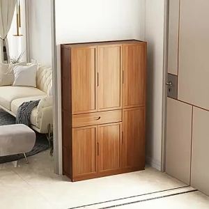 Shoe Cabinet Type GXG Multi-Layer Shoe Rack Large Capacity Shoe Cabinet Bamboo Shoe Rack