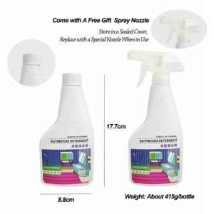 700ml Bathroom Cleaner Toilet Bowl Cleaner Scale Remover Spray Stainless Steel Faucet Cleaner
