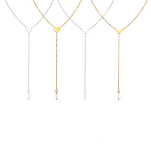 Mặt dây chuyền bướm trái tim Vòng cổ ngọc trai tinh vi Vòng Cổ Tua Rua quyến rũ trưng bày một mặt dây chuyền bướm trái tim