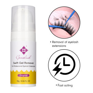 Genielash 10ml Rapid Gel Remover for Eyelash Extensions 20 Seconds Removing Lash Extensions No Odor No Irritation Glue Remover