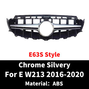 Front Inlet Grille Bumper Grill GT Diamond E63 Style Facelift For Mercedes W213 C238 A238 Benz E E260 E300 E200 2016-2020 Tuning