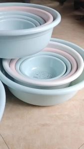Chậu nhựa giặt tắm Hokori Việt Nhật cỡ to 45cm/50cm/set 5 chậu hokori