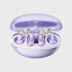 Bowknot Diamond Buckle Earphones With Wireless Bluetooth AI Real Time Translation Long Battery Life Noise Reduction And Comfortable Wearing