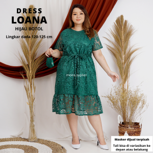 DRESS BRUKAT BIGSIZE JUMBO LOANA