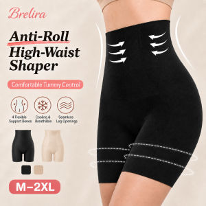 【Brelira】High Waist Tummy Control Shaping Leggings Seamless Butt Lifting Anti-Gravity Pants Womens Slimming Body Shaper Comfortable Compression Wear