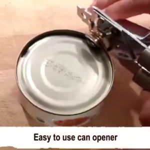 Keranixy Heavy Duty Stainless Steel Can Opener with Non-slip Handle Durable Rust-resistant Kitchen Gadget