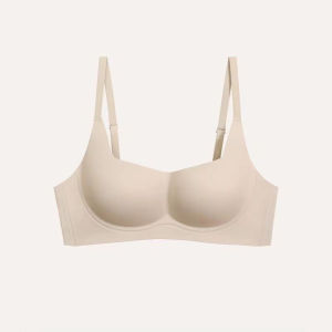 Thin Gathered Bra Seamless /Breathable Invisible Bra For Small Breasts Women/Lightweight Non Wired Underwear/Summer Daily Wear/Side Support