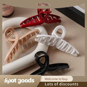 Heabety Fashion Silicone Hair Claw Clips for Women Soft Shock-resistant Suitable Shark Hair Clips for Outdoor Cycling Protective Head New