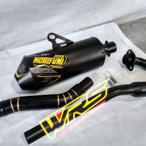 Knalpot Norifumi rocket 4 crf150 klx150 Dtracker BF SE Extrem dan WR155