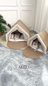 Oversized Cat Tent Cat Nest Cat House 2 In 1 Cat Scratching Board Cat House