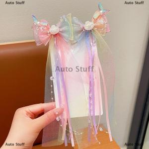 [COD] Auto Stuff 1 cặp đuôi cá vỏ puprle Ribbon Headband bé Nàng Tiên Cá ăn mặc lên Kẹp Tóc Cô Gái BOW TIE bện hoa kẹp tóc phụ kiện