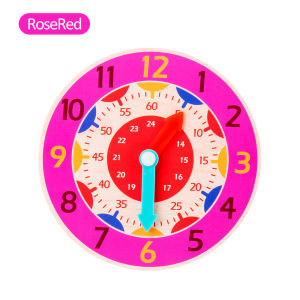 Mainan puzzle kayu anak wooden toys jam geometri Penguin Beaded Clock