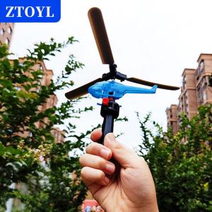 [COD] ZTOYL ของเล่นสำหรับเด็กแบบมีเชือกดึงสำหรับขึ้นรูปเฮลิคอปเตอร์เครื่องบินขนาดเล็กเกมกลางแจ้งเชือกดึงออกของเล่นเพื่อการศึกษาแบบโต้ตอบของขวัญสำหรับเด็ก