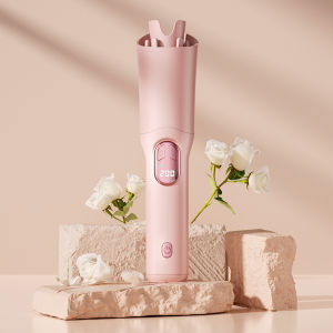 Cordless Automatic Curling Iron - Beach Waves Rotating Curling Wand for Travel for Women angle-Free