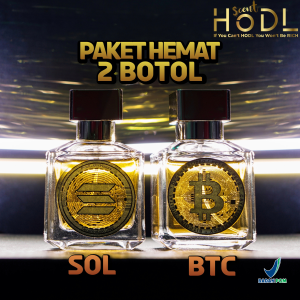 Paket Hemat HODL Scent Parfum Khusus Dewasa 2Varian BTC-SOL Minyak Wangi Eau De Perfume 75ml Farpum Wangi EDP