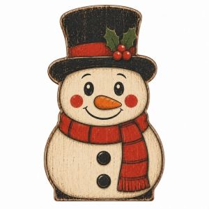 SLIGHTDELVE Tree Sock Christmas Wooden Ornaments Penguin Snowman Christmas Decoration Home Decor Double-sided Pattern Xmas Ornaments Christmas Party