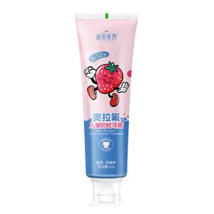 Kid Toothpaste and Toothbrush for Childern Strawberry Orange  Flavors Toothpaste for for Ages 3 up